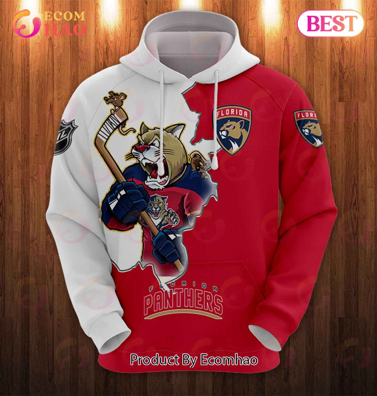 Hoodie 3D Cartoon Graphic Florida Panthers For Men & Women