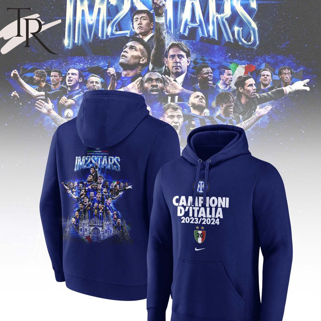 Inter Milan Campioni D'Italia 2023-2024 IM2STARS Hoodie