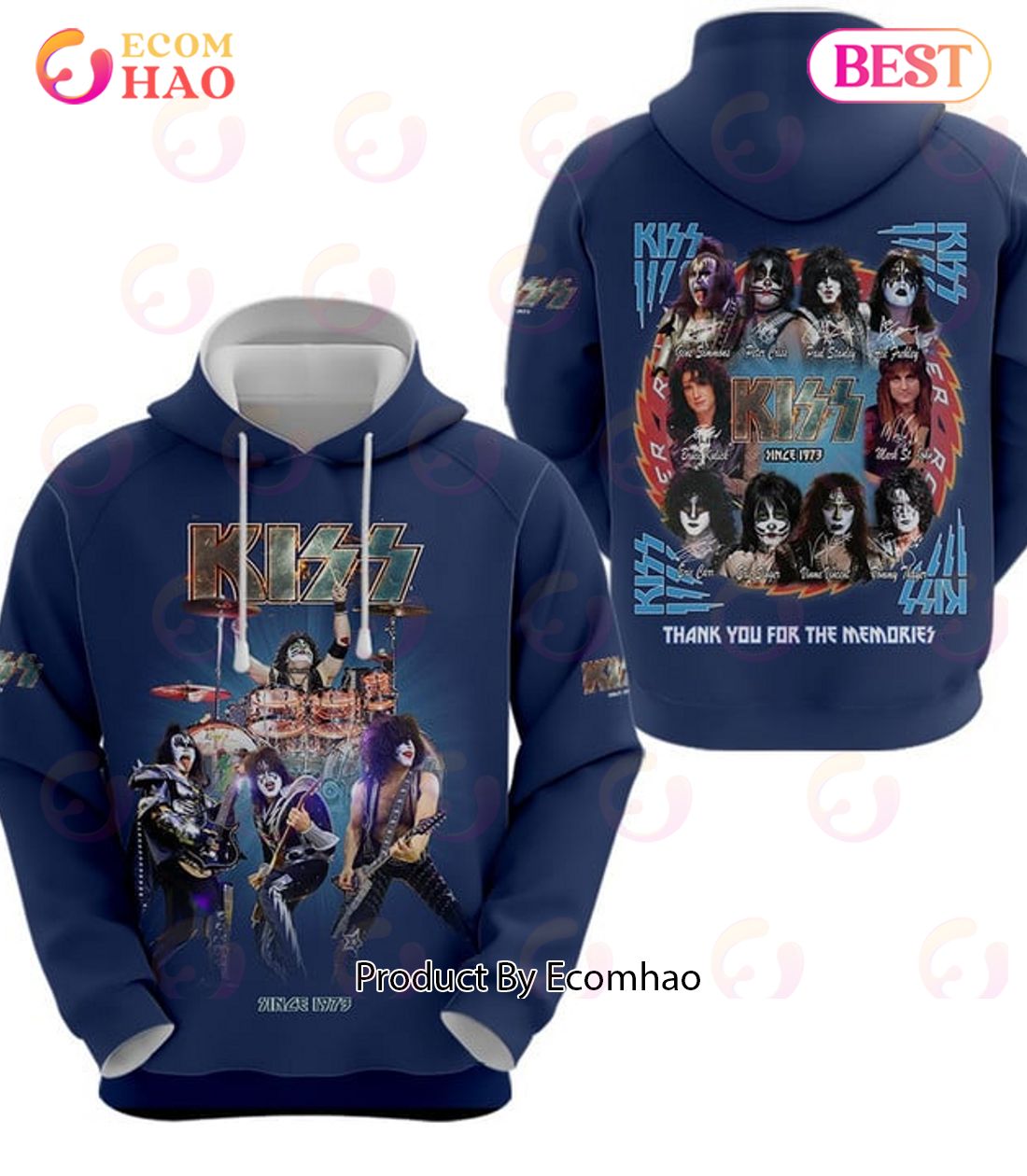 KISS Since 1973 Thank You For The Memories Hoodie