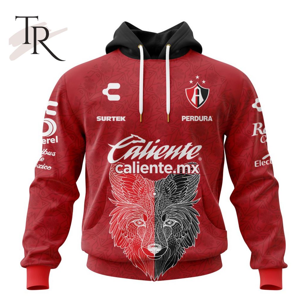 LIGA MX Atlas F.C 2023 - 2024 Away Aztec Design Hoodie
