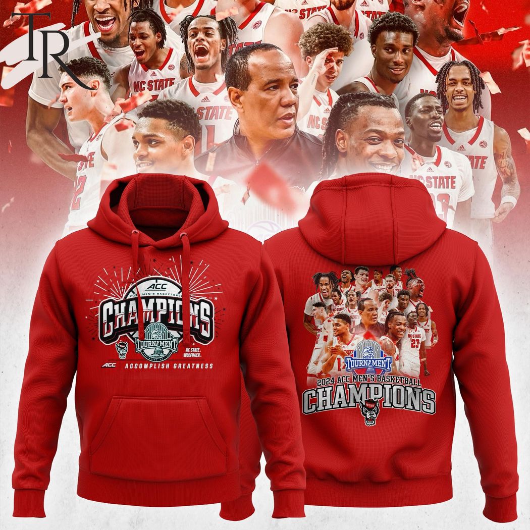 NC State Wolfpack 2024 ACC Men's Basketball Conference Tournament Champions Hoodie