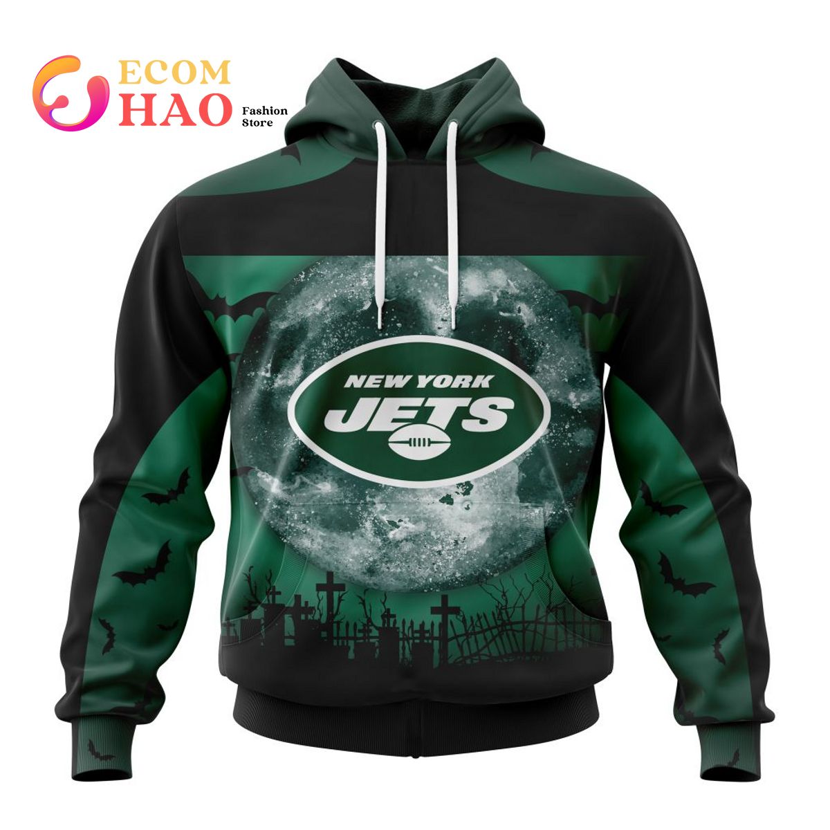 NFL New York Jets Halloween Concepts 3D Hoodie