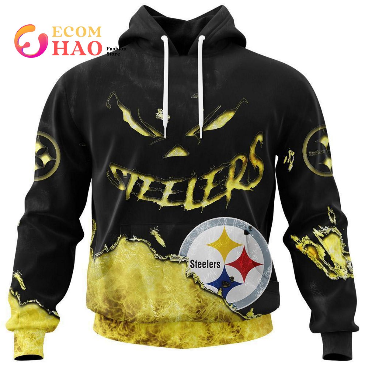 NFL Steelers Halloween Jersey Limited Edition 3D Hoodie