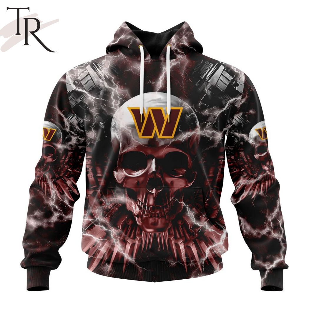  NFL Washington Commanders Special Expendables Skull Design Hoodie