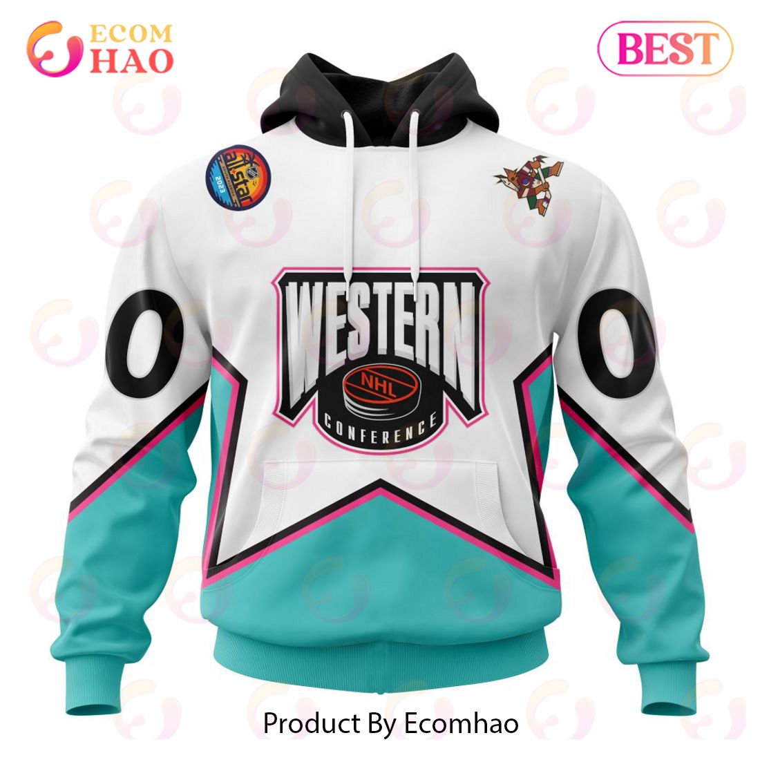 NHL Arizona Coyotes All-Star Western Conference 3D Hoodie