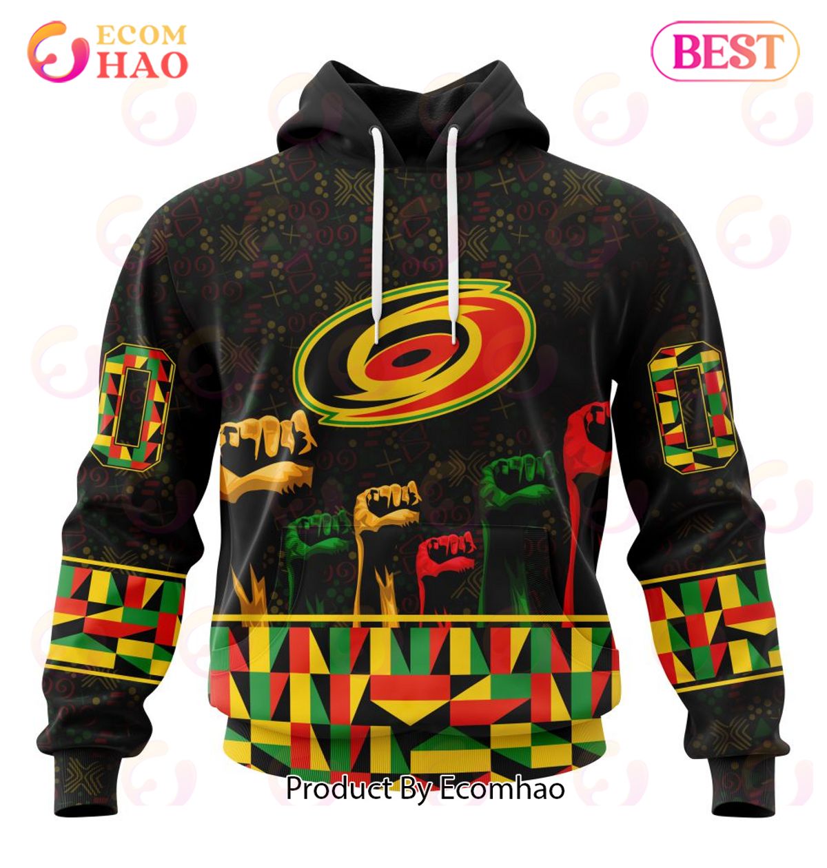 NHL Carolina Hurricanes Special Design Celebrate Black History Month 3D Hoodie