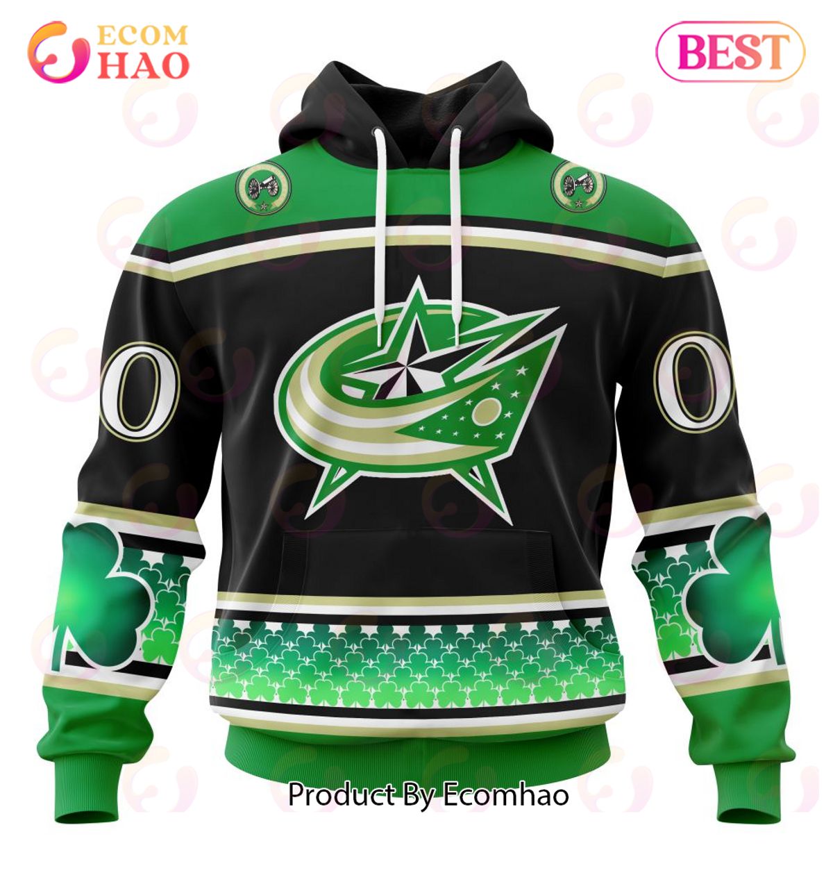 NHL Chicago BlackHawks Specialized Unisex Kits Hockey Celebrate St Patrick's Day 3D Hoodie