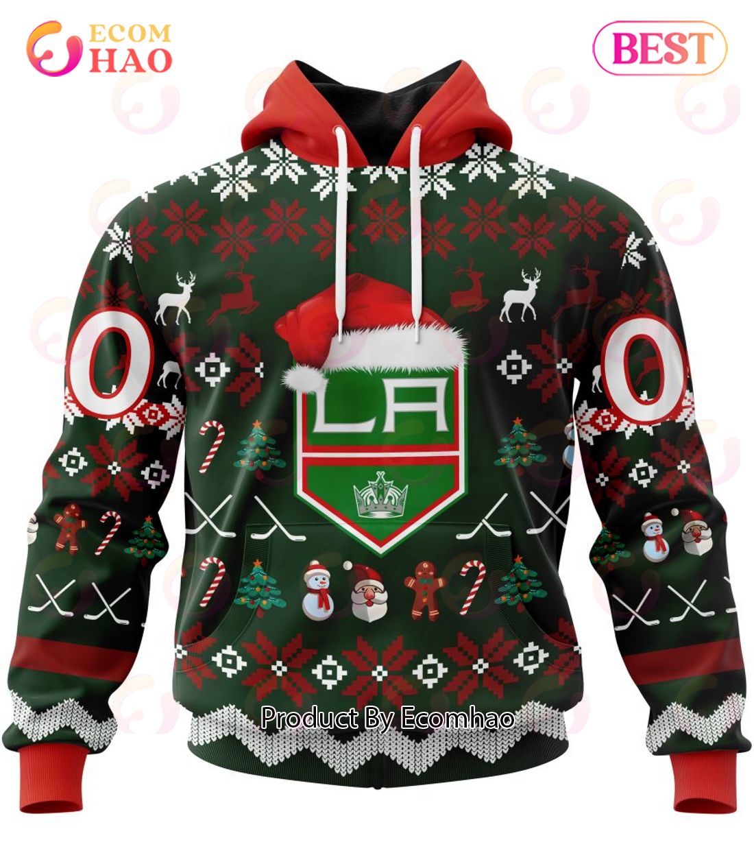 NHL Los Angeles Kings Specialized Christmas Design Gift For Fans 3D Hoodie