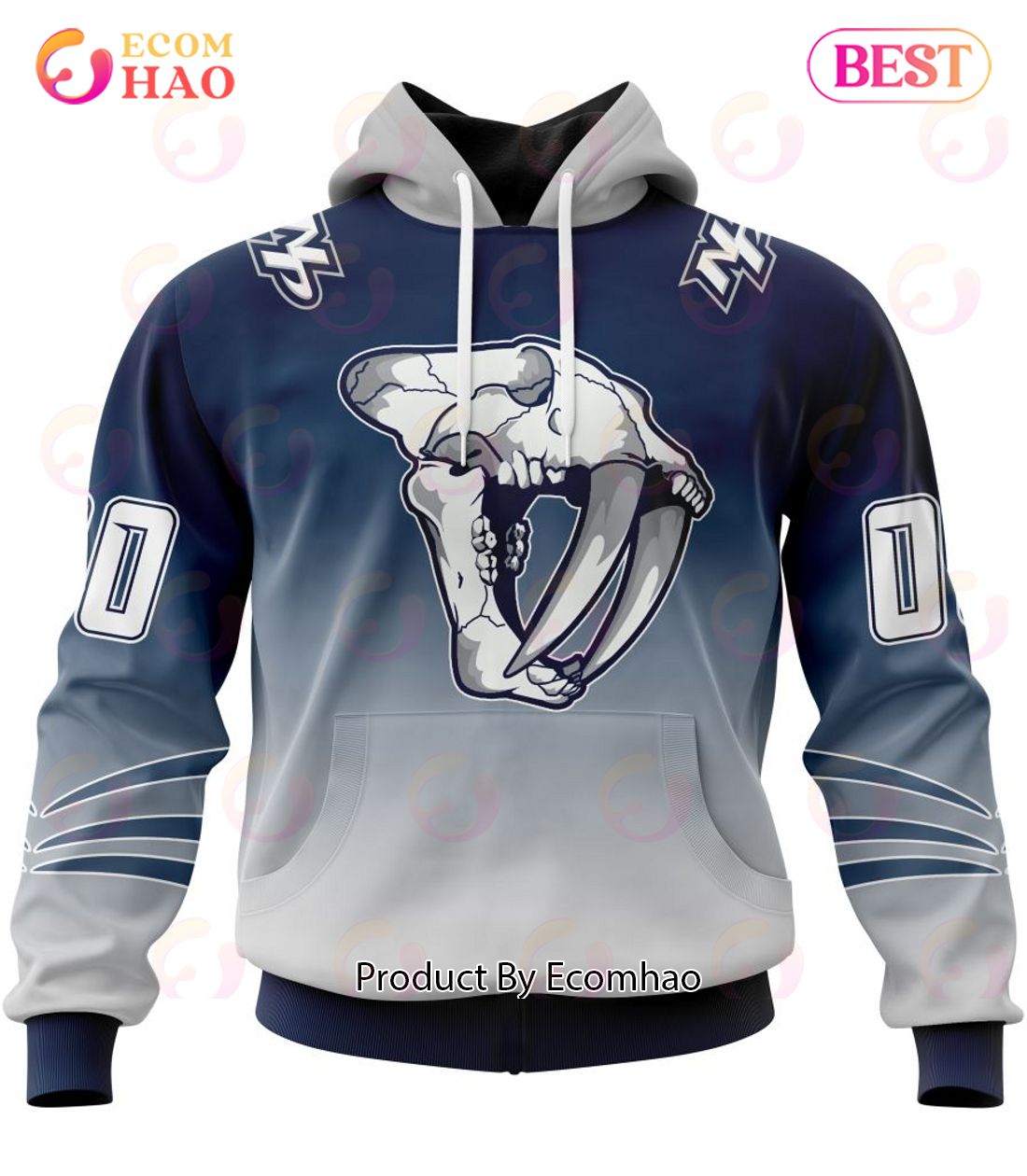 NHL Nashville Predators Special Retro Gradient Design 3D Hoodie