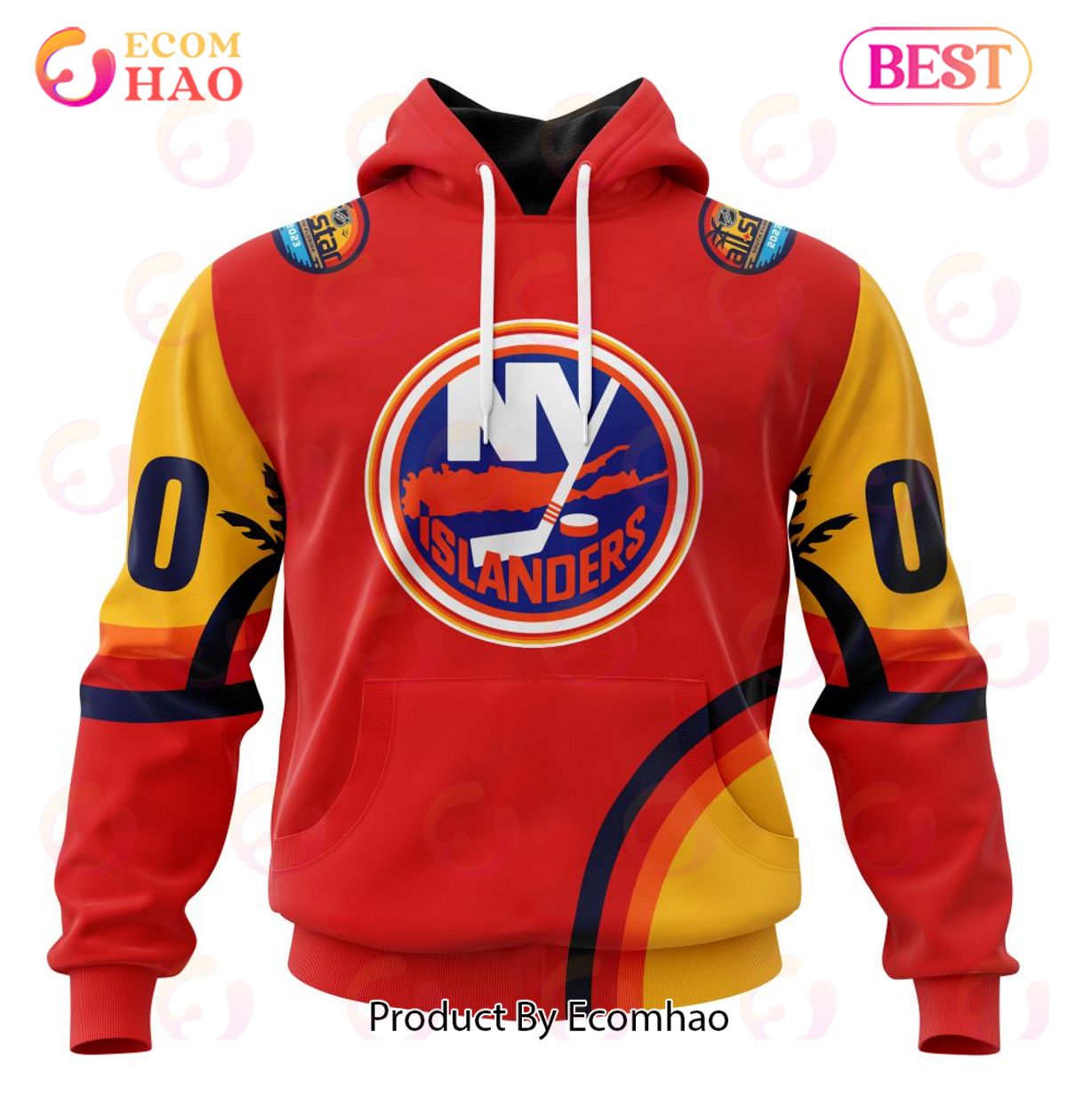 NHL New York Islanders Special ALL Star Game Design With Florida Sunset 3D Hoodie