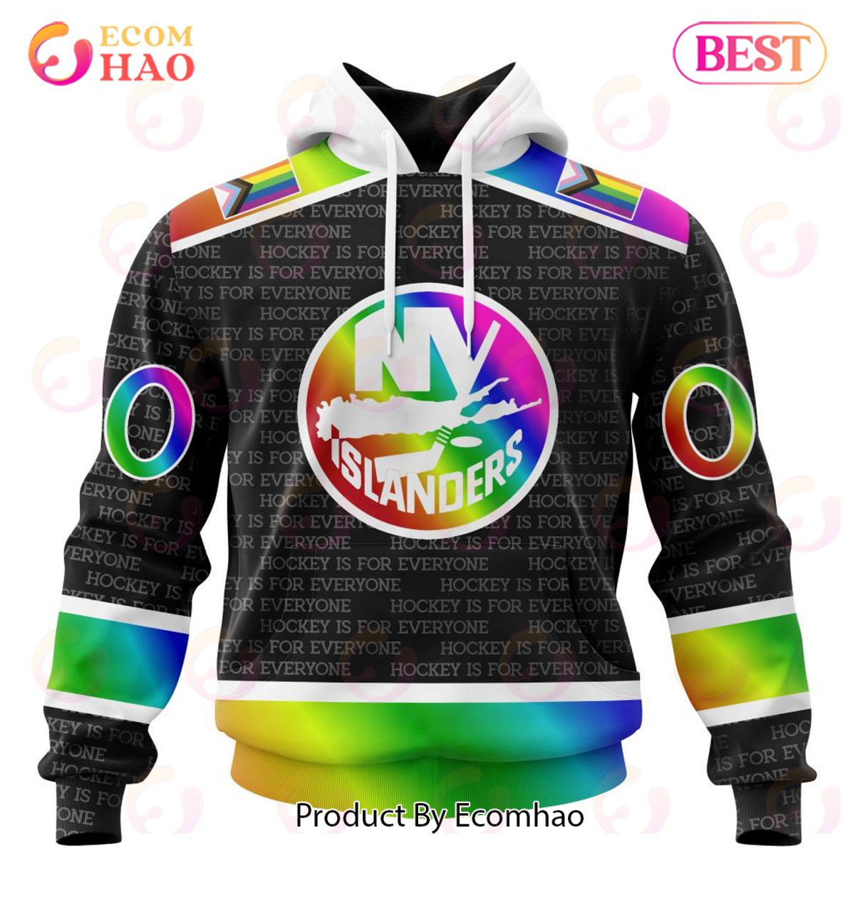 NHL New York Islanders Special Pride Design Hockey Is For Everyone 3D Hoodie