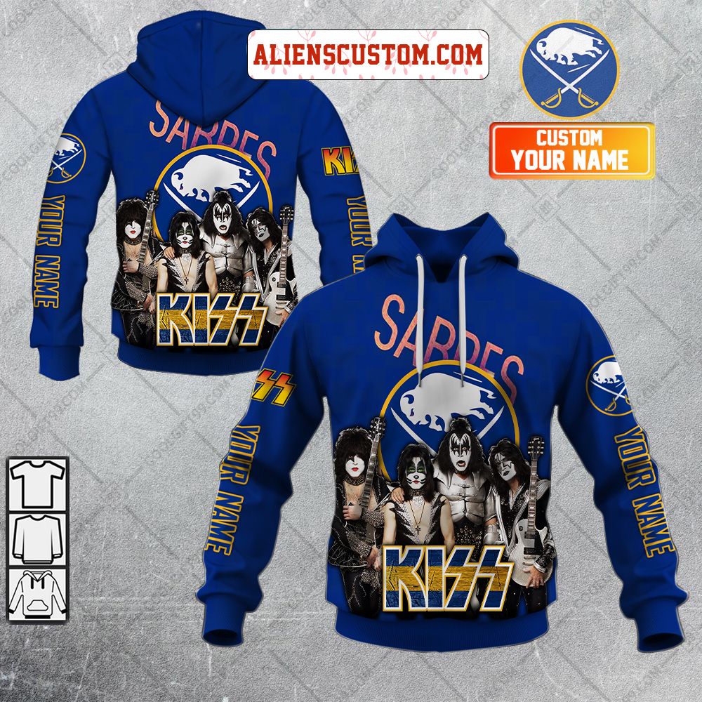NHL New York Rangers Personalized Collab With Kiss Band Hoodie T Shirt