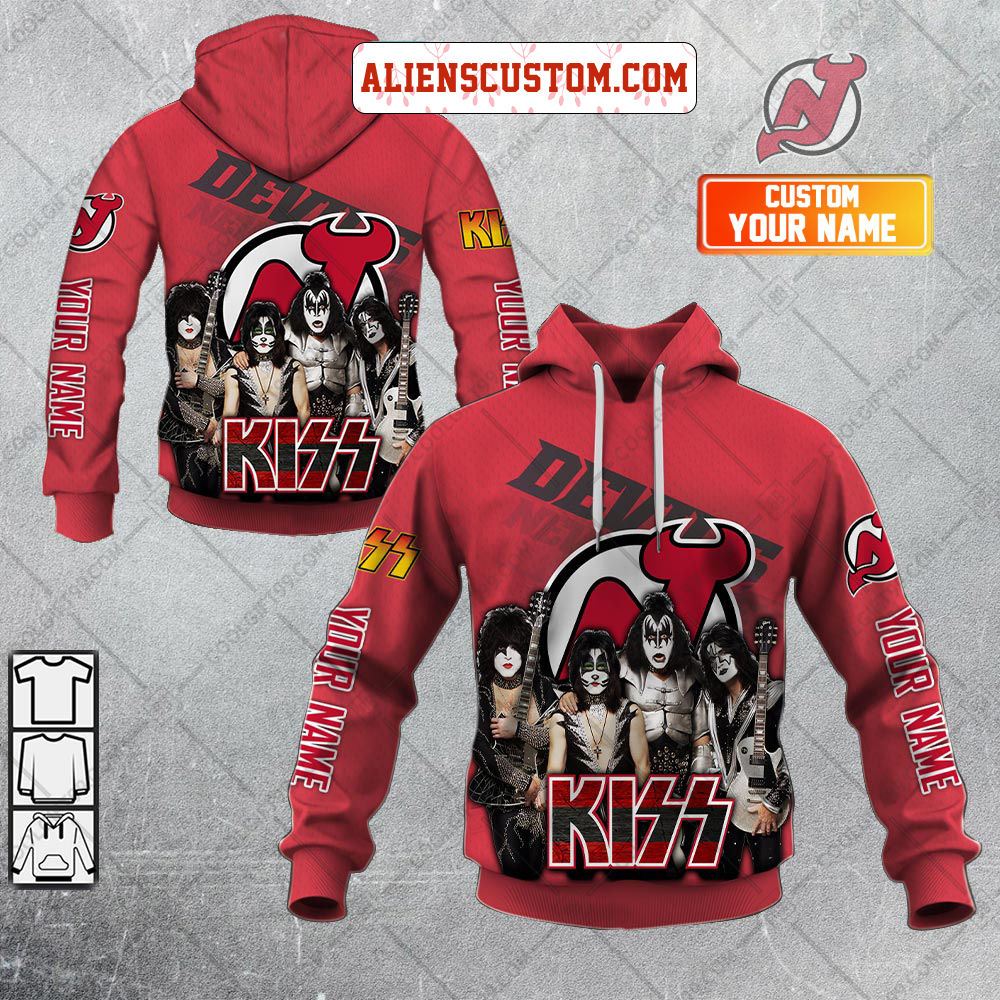 NHL New York Rangers Personalized Collab With Kiss Band Hoodie T Shirt