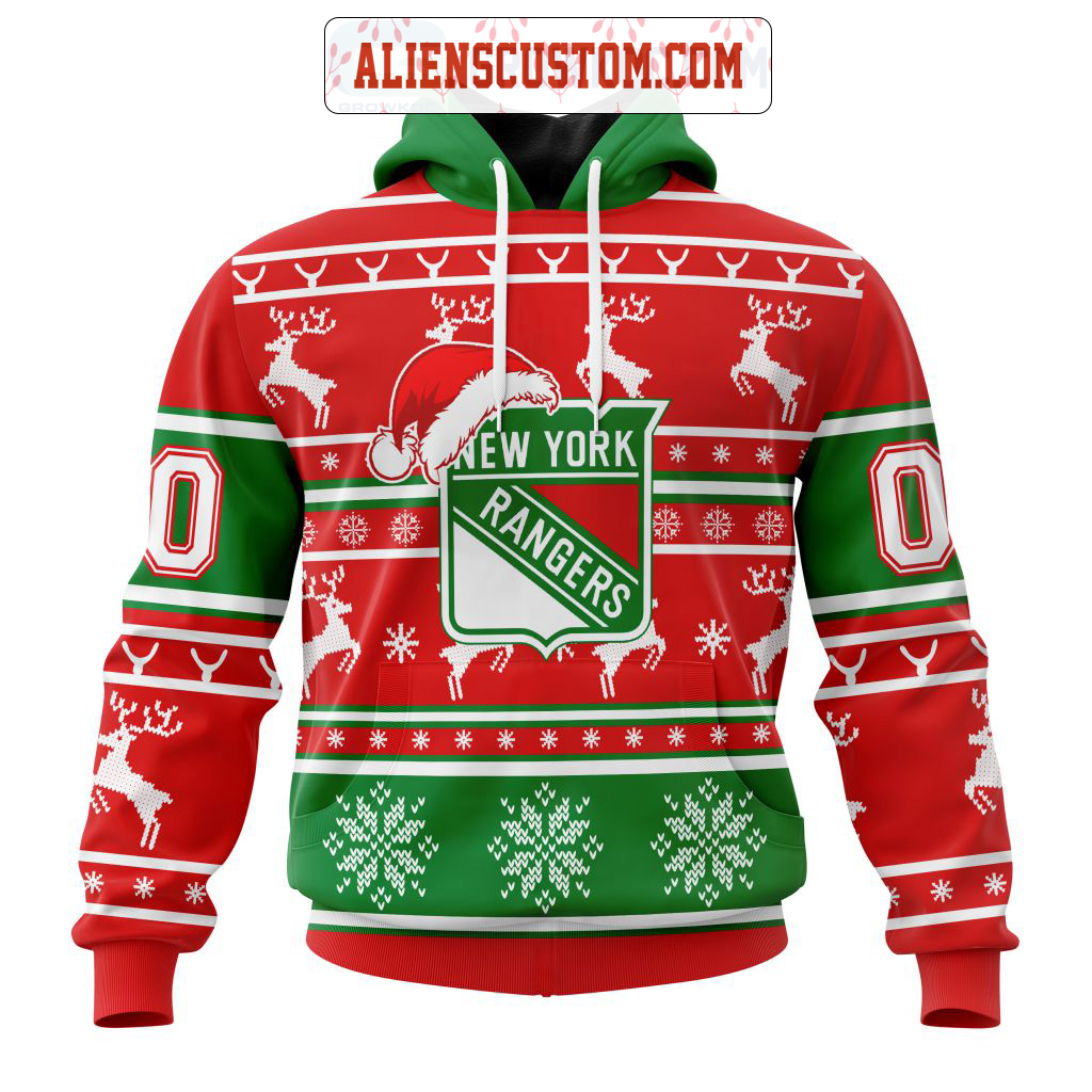 NHL New York Rangers Personalized Collab With Kiss Band Hoodie T Shirt