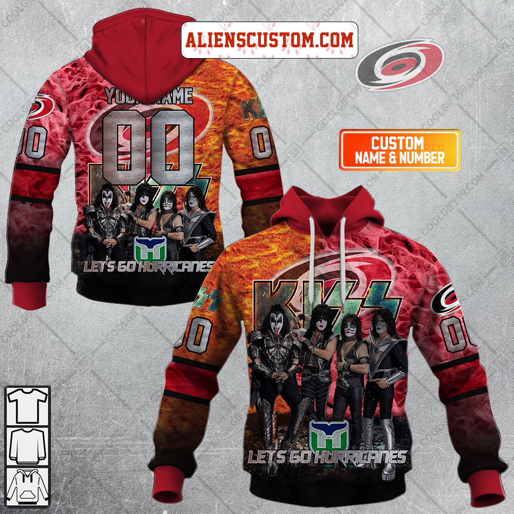 NHL New York Rangers Personalized Collab With Kiss Band Hoodie T Shirt