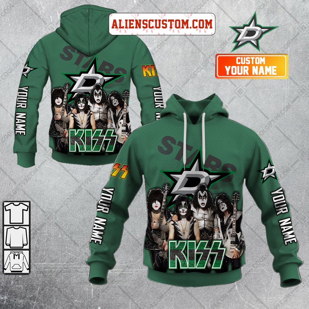 NHL New York Rangers Personalized Collab With Kiss Band Hoodie T Shirt