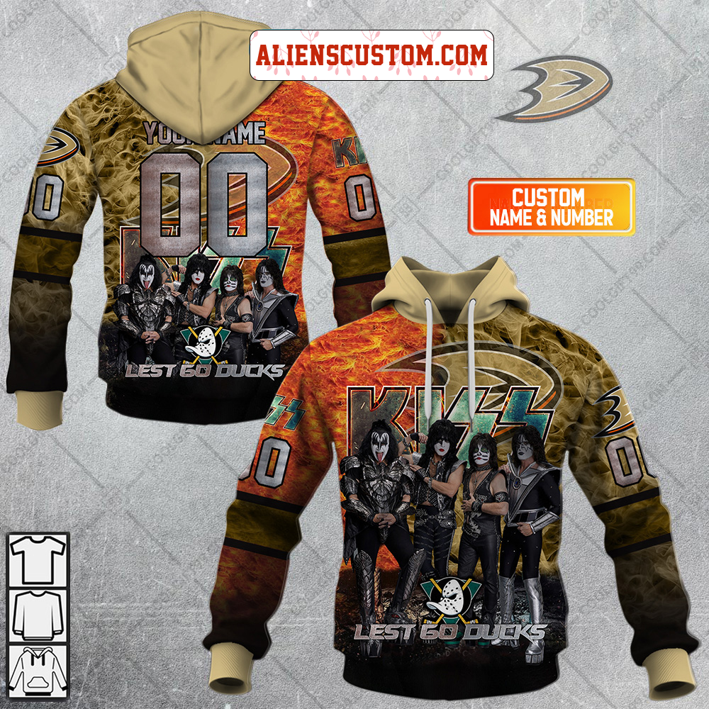 NHL New York Rangers Personalized Collab With Kiss Band Hoodie T Shirt