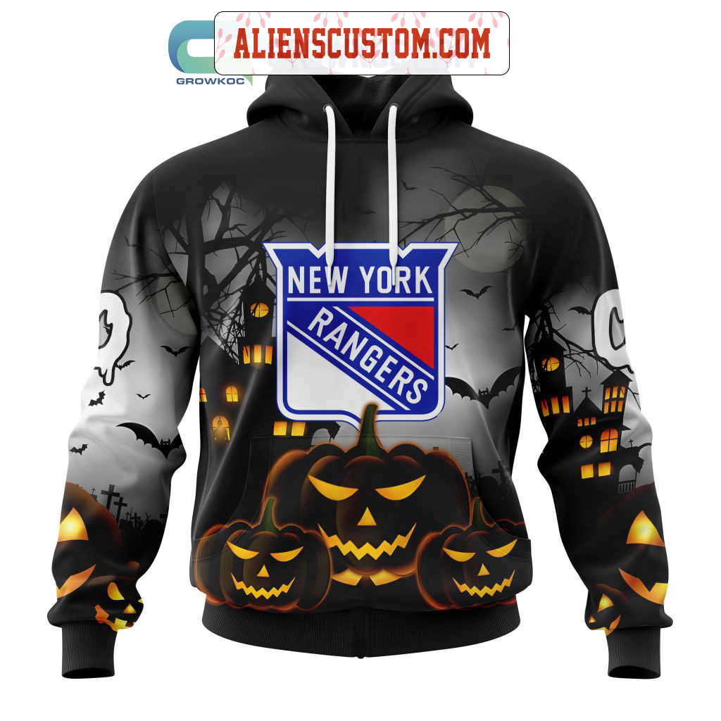 NHL New York Rangers Personalized Collab With Kiss Band Hoodie T Shirt