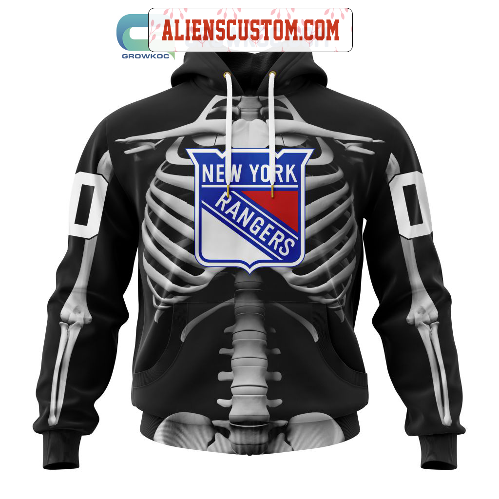 NHL New York Rangers Personalized Collab With Kiss Band Hoodie T Shirt
