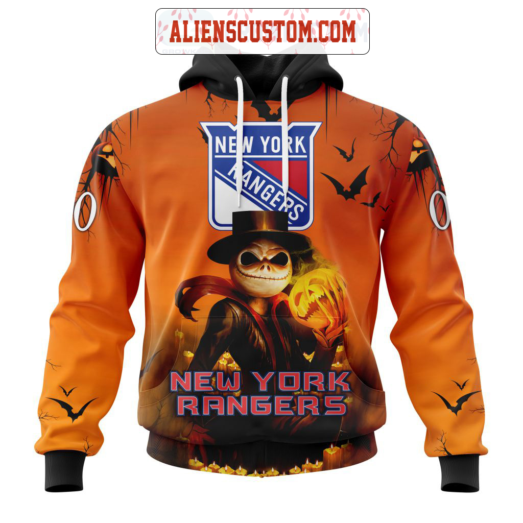NHL New York Rangers Personalized Collab With Kiss Band Hoodie T Shirt