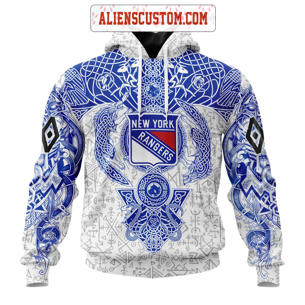 NHL New York Rangers Personalized Collab With Kiss Band Hoodie T Shirt