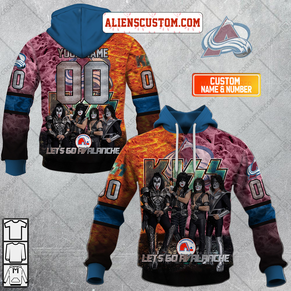 NHL New York Rangers Personalized Collab With Kiss Band Hoodie T Shirt