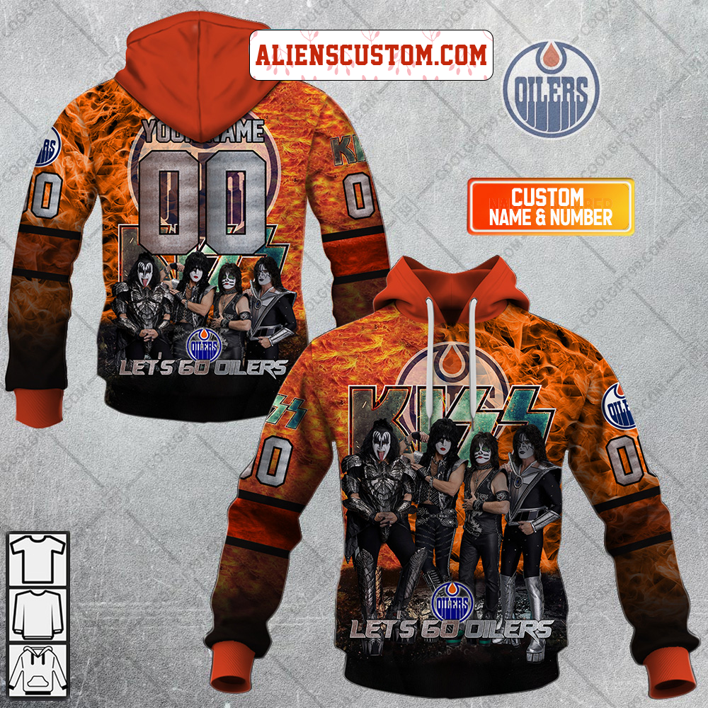 NHL New York Rangers Personalized Collab With Kiss Band Hoodie T Shirt