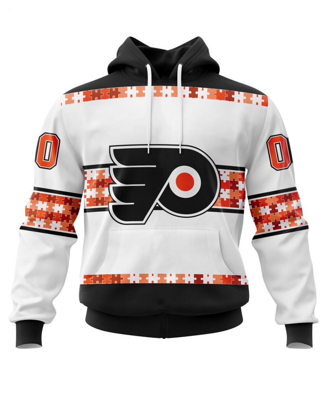 NHL Philadelphia Flyers Autism Awareness Custom Name And Number 3D Hoodie