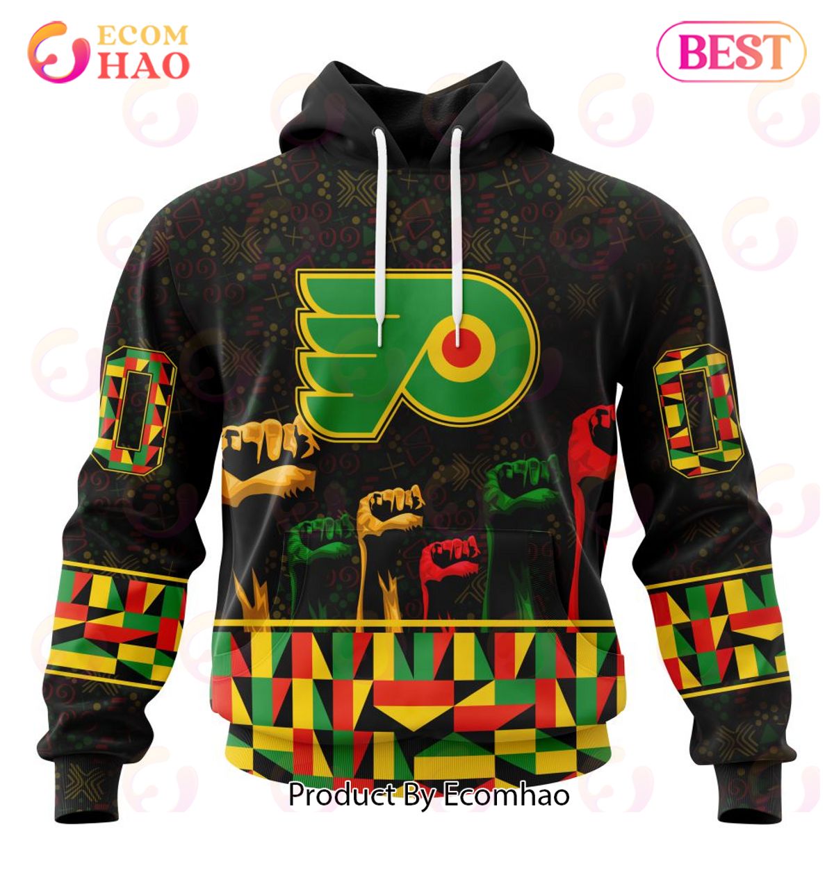 NHL Philadelphia Flyers Special Design Celebrate Black History Month 3D Hoodie