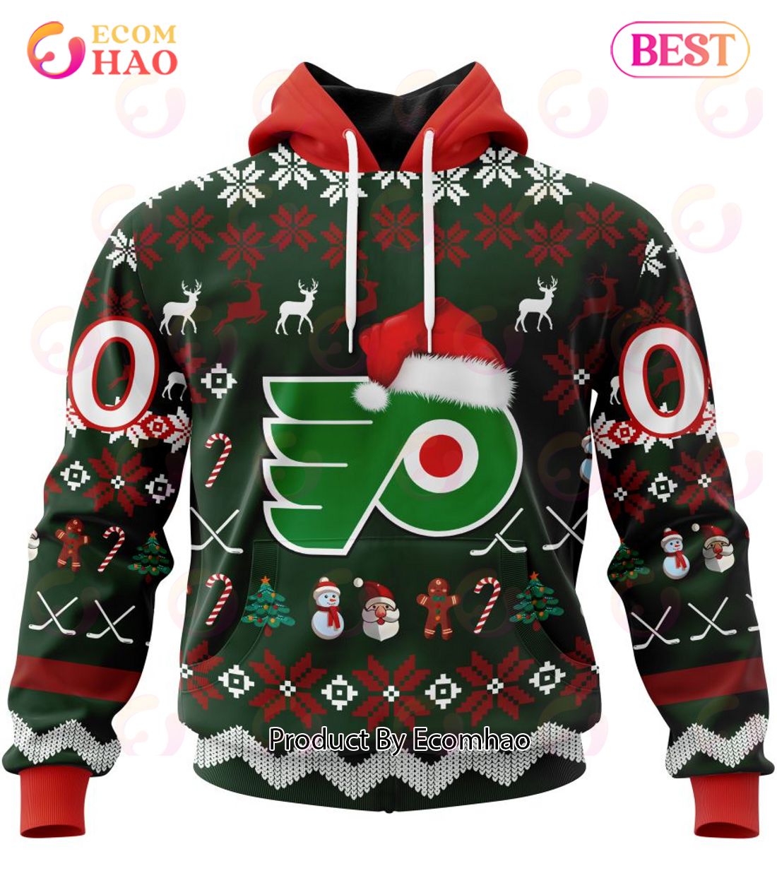 NHL Philadelphia Flyers Specialized Christmas Design Gift For Fans 3D Hoodie