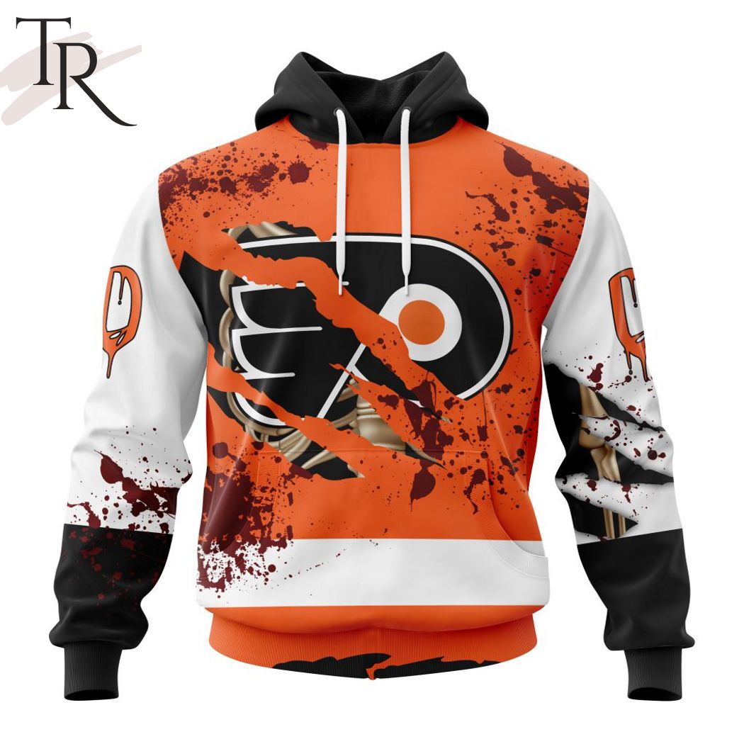 NHL Philadelphia Flyers Specialized Design Jersey With Your Ribs For Halloween Hoodie