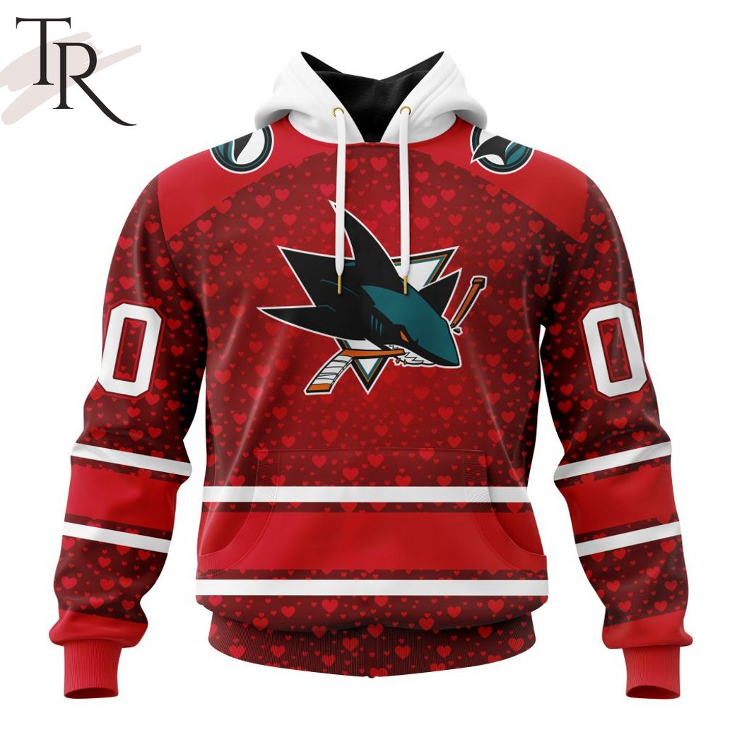 NHL San Jose Sharks Special Gift For Valentines Day Hoodie