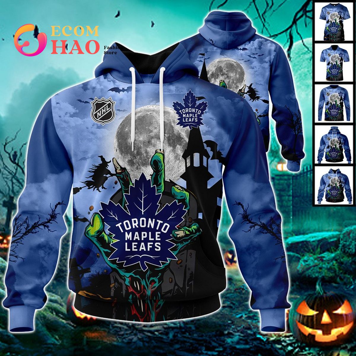 NHL Toronto Maple Leafs Halloween Jersey Gifts For Fan 3D Hoodie
