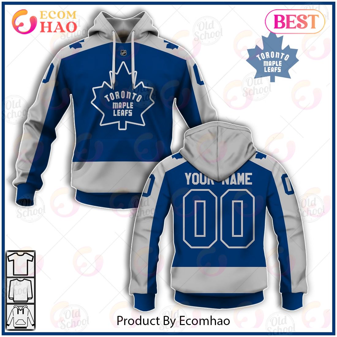 NHL Toronto Maple Leafs Reverse Retro Alternate Jersey - Personalize Your Own New & Retro Sports Jerseys 3D Hoodie