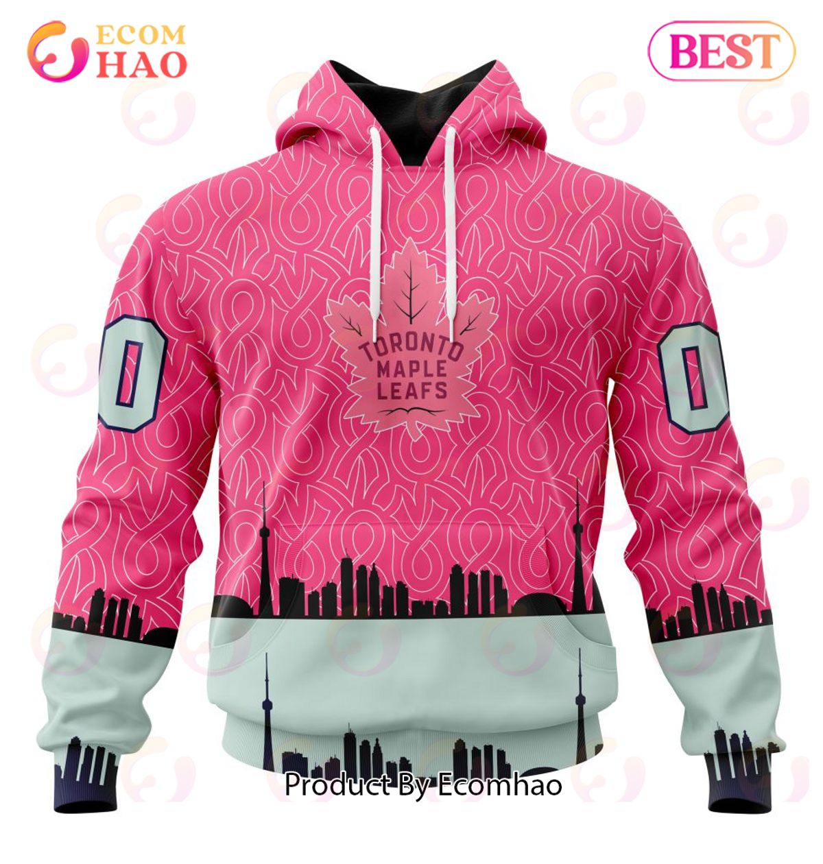 NHL Toronto Maple Leafs Specialized Unisex Kits Hockey Fights Against Cancer 3D Hoodie