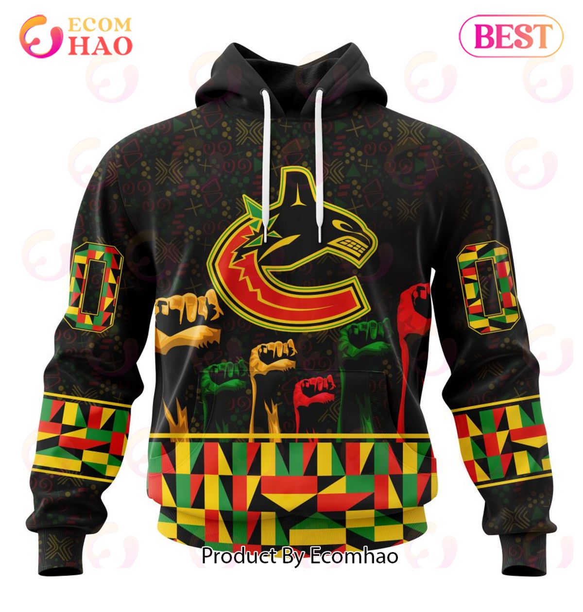 NHL Vancouver Canucks Special Design Celebrate Black History Month 3D Hoodie