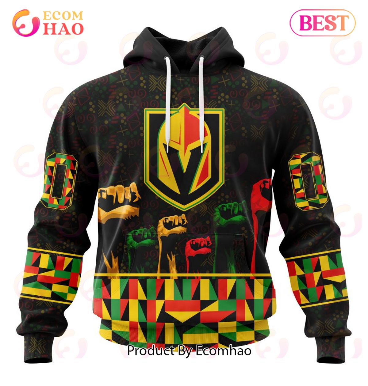 NHL Vegas Golden Knights Special Design Celebrate Black History Month 3D Hoodie