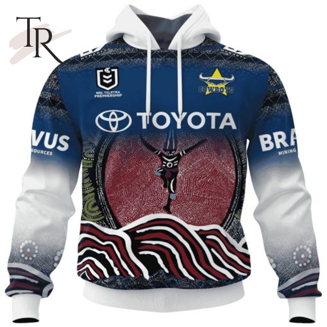  NRL North Queensland Cowboys Special Indigenous Design 2023 Hoodie 3D
