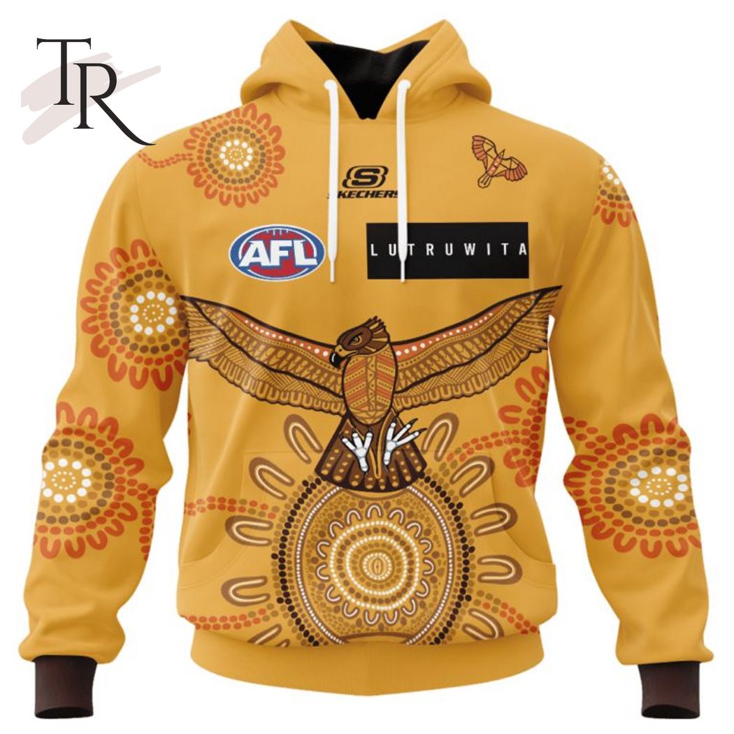 Personalized AFL Hawthorn Football Club Special Indigenous Design Hoodie 3D