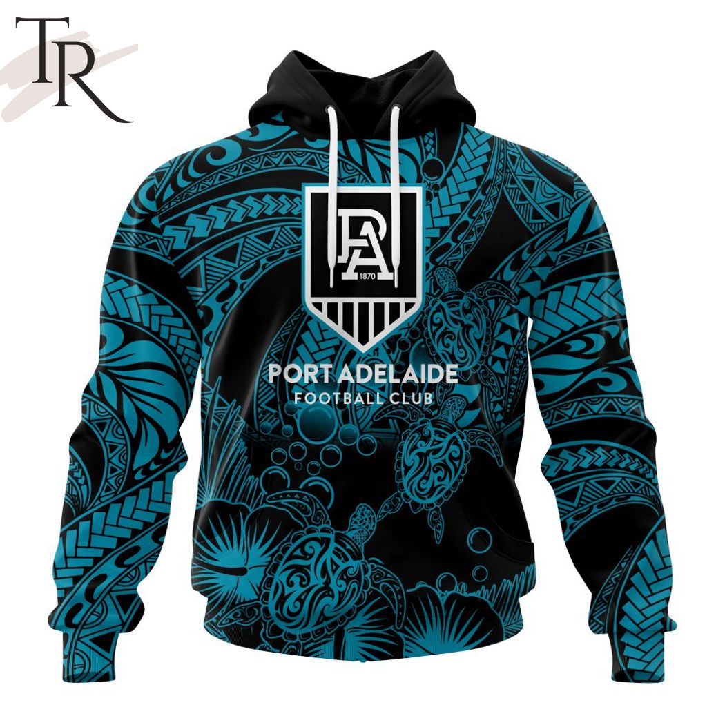 Personalized AFL Port Adelaide Football Club Special Polynesian Design Hoodie