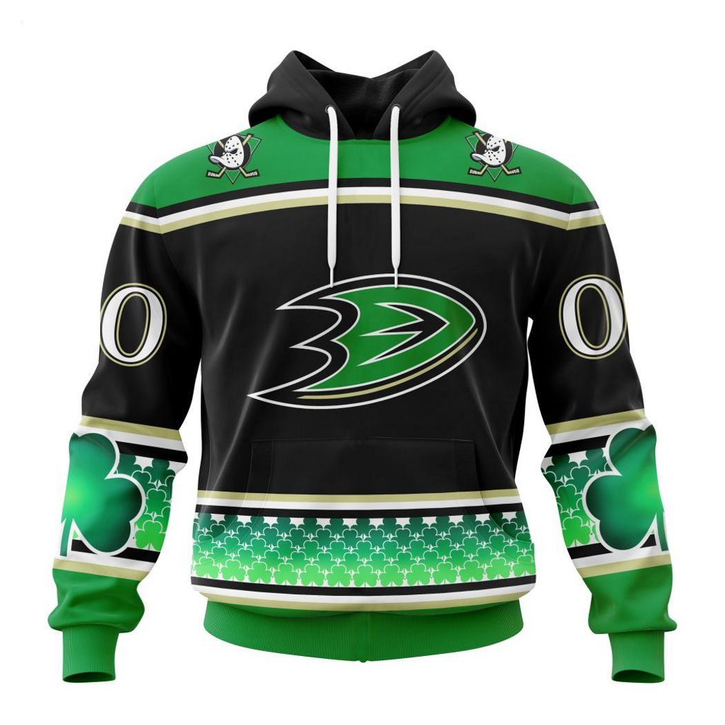 Personalized NHL Anaheim Ducks Specialized Unisex Kits Hockey Celebrate St Patrick's Day Hoodie