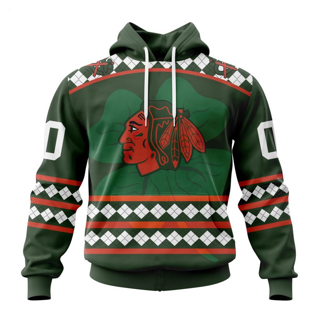 Personalized NHL Chicago Blackhawks Specialized Unisex Kits Hockey Celebrate St Patrick's Day Hoodie