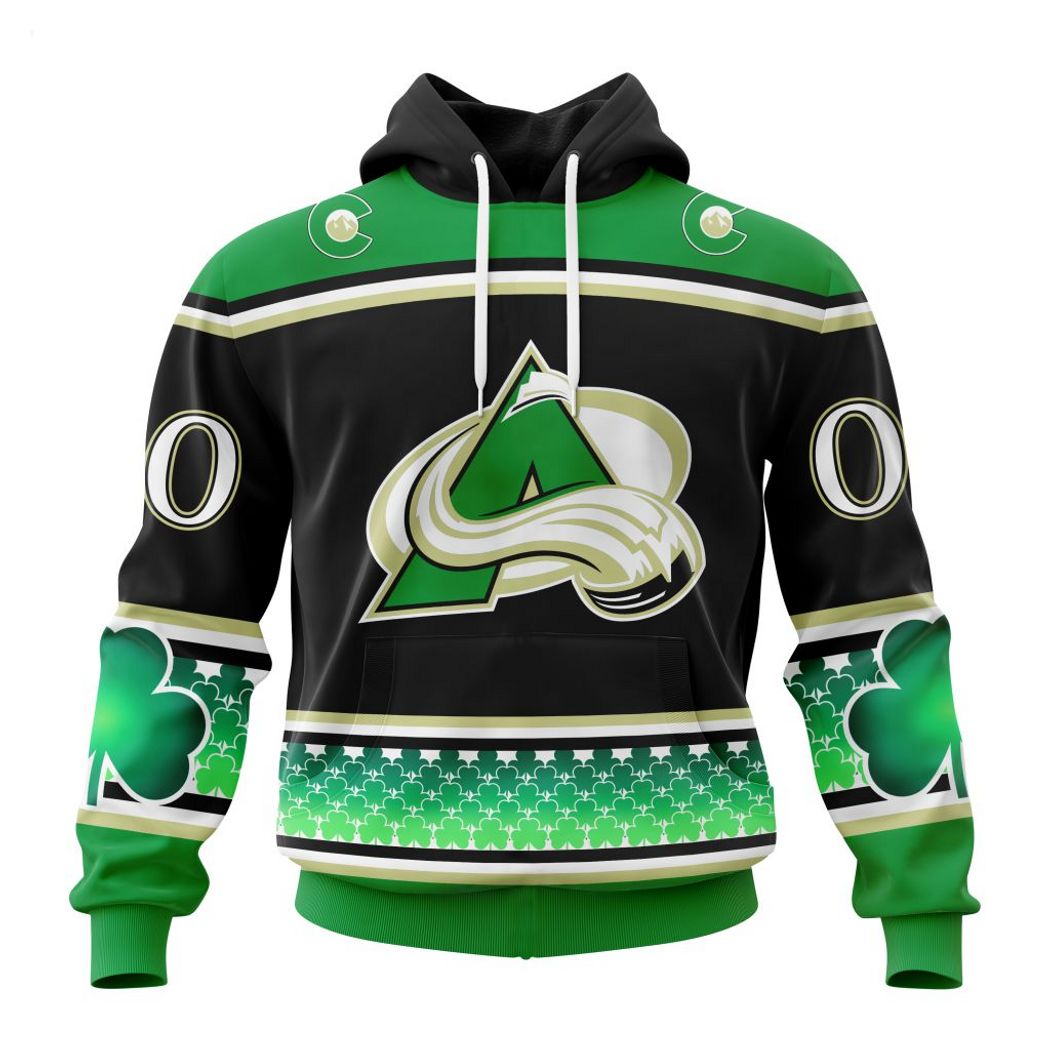 Personalized NHL Colorado Avalanche Specialized Unisex Kits Hockey Celebrate St Patrick's Day Hoodie