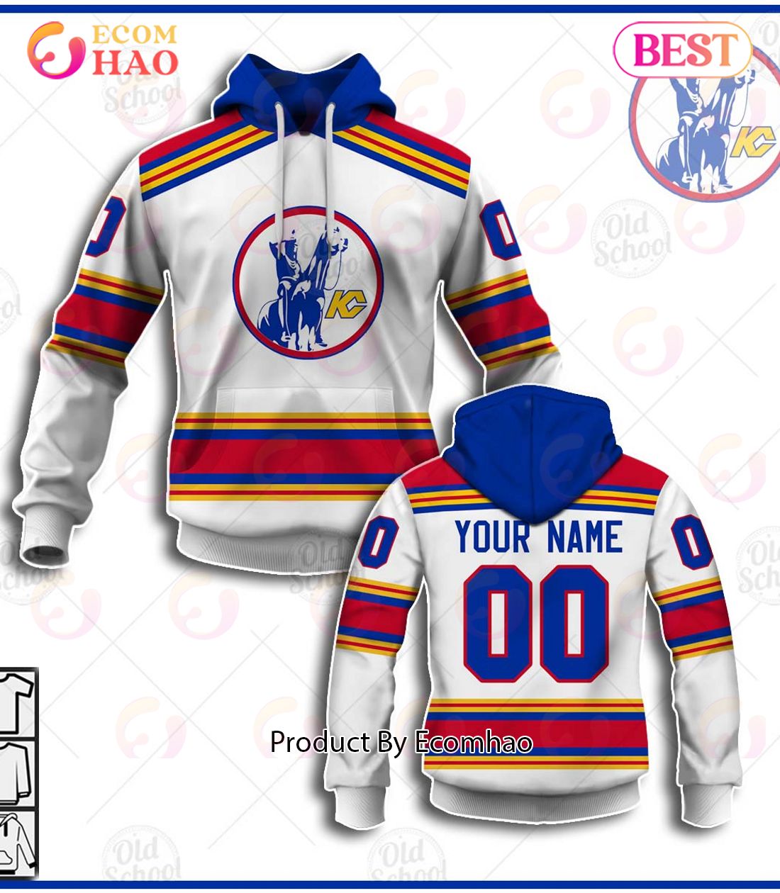 Personalized NHL Kansas City Scouts, New Jersey Devils Vintage Jersey 3D Hoodie