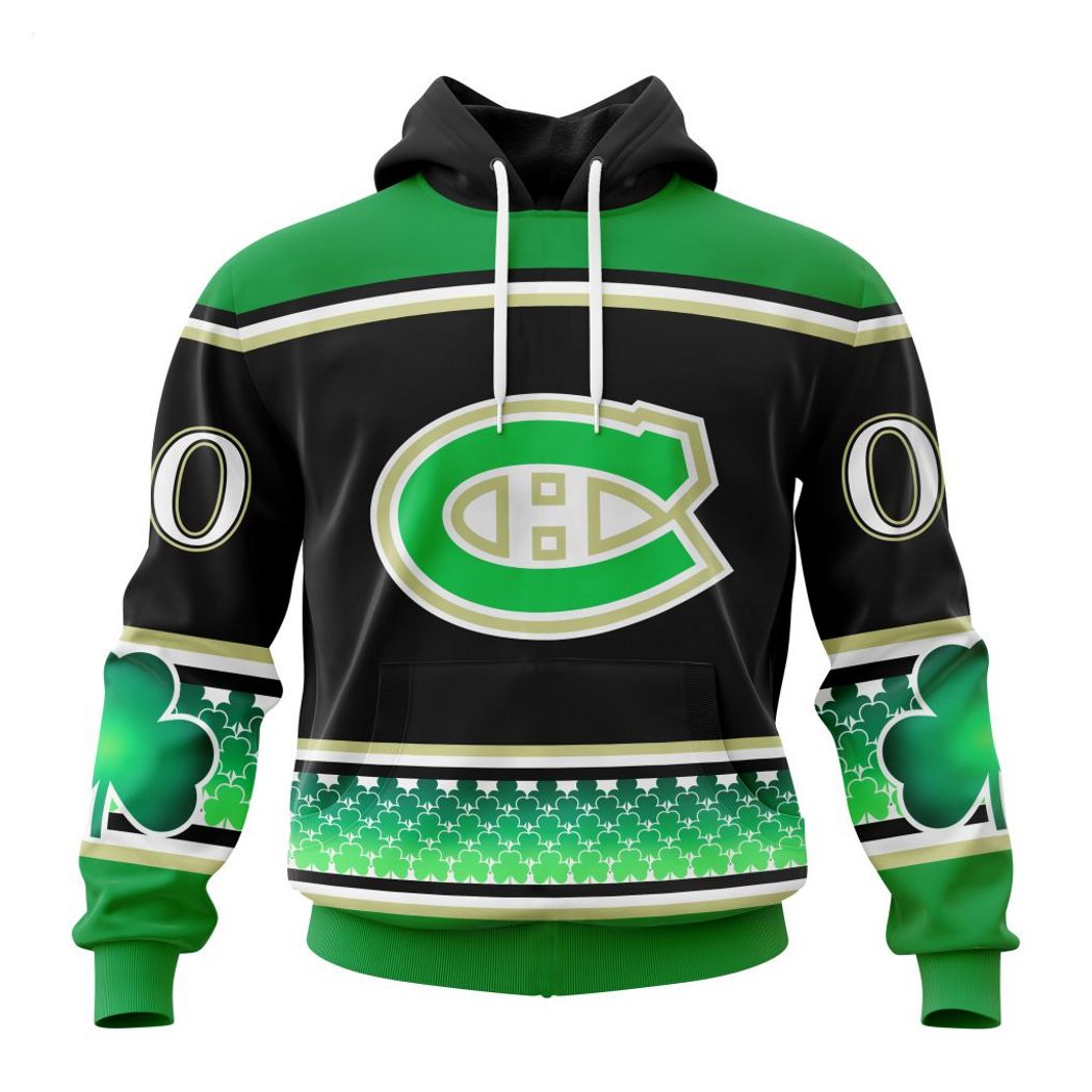 Personalized NHL Montreal Canadiens Specialized Hockey Celebrate St Patrick's Day Hoodie