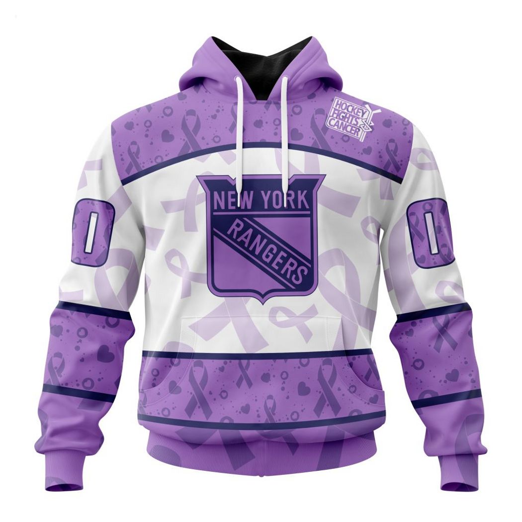 Personalized NHL New York Rangers Special Lavender - Fight Cancer T-Shirt