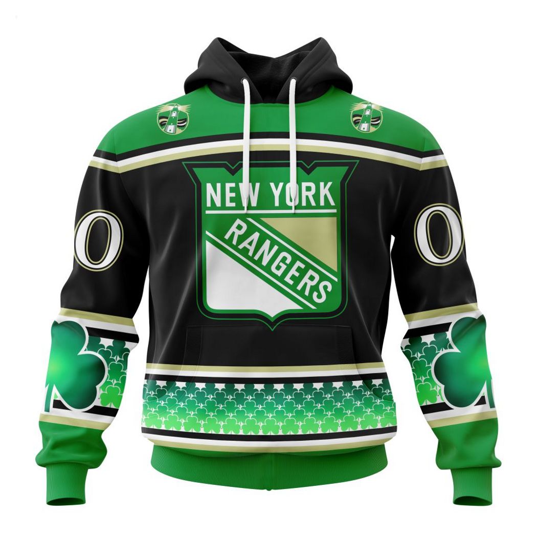 Personalized NHL New York Rangers Specialized Hockey Celebrate St Patrick's Day Hoodie
