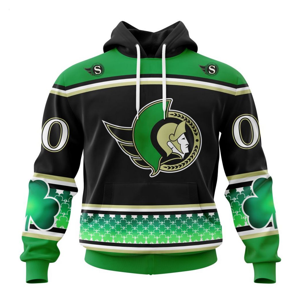 Personalized NHL Ottawa Senators Specialized Hockey Celebrate St Patrick's Day Hoodie