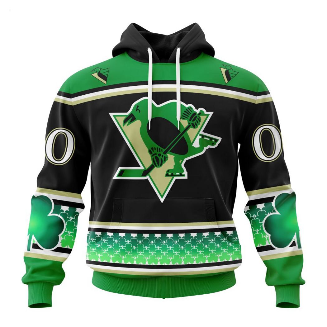 Personalized NHL Pittsburgh Penguins Specialized Hockey Celebrate St Patrick's Day Hoodie
