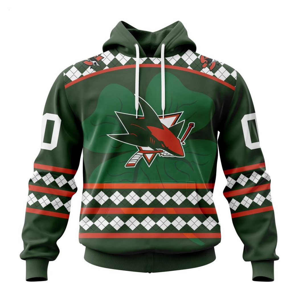 Personalized NHL San Jose Sharks Specialized Unisex Kits Hockey Celebrate St Patrick's Day Hoodie